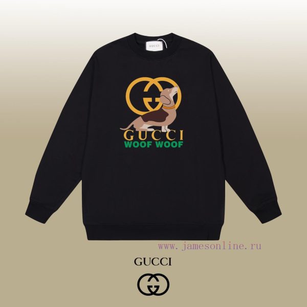 New Customers Only, Limit One. GUCCI 25SS Classic Round Neck Hoodie11 Pairs Of Customized Fabrics 420g Large Loop High Weight 4421qkq9