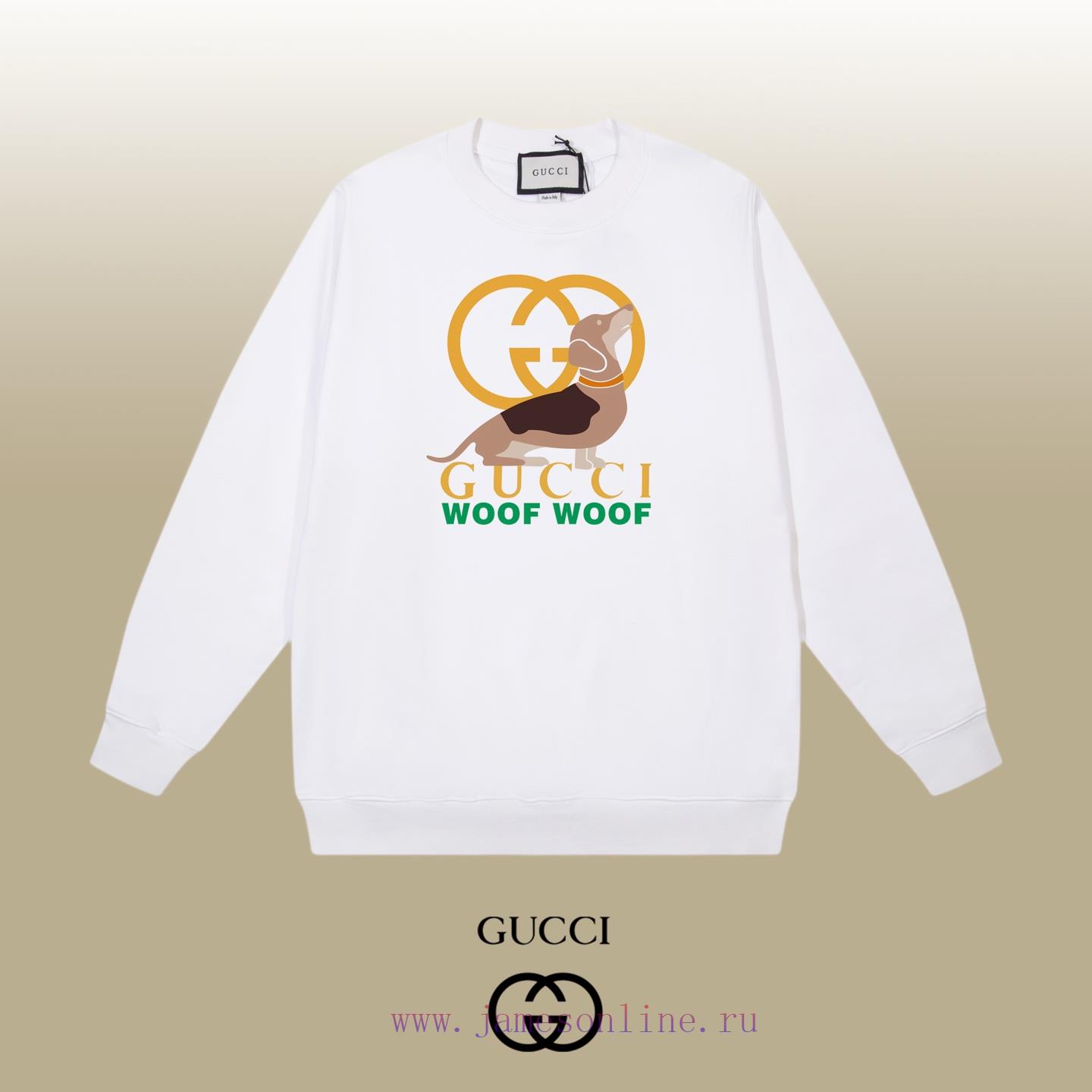 fs3zpmlrc54.jpg New Customers Only, Limit One. GUCCI 25SS Classic Round Neck Hoodie11 Pairs Of Customized Fabrics 420g Large Loop High Weight 5gapdpck - Image 1