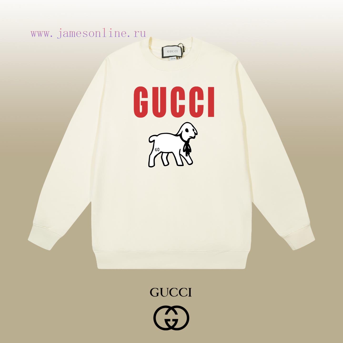 ynmie2dwlhb.jpg New Customers Only, Limit One. GUCCI 25SS Classic Round Neck Hoodie11 Pairs Of Customized Fabrics 420g Large Loop High Weight z49o871n - Image 1