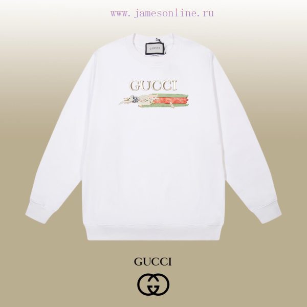 New Customers Only, Limit One. GUCCI 25SS Classic Round Neck Hoodie11 Pairs Of Customized Fabrics 420g Large Loop High Weight z1s0j100
