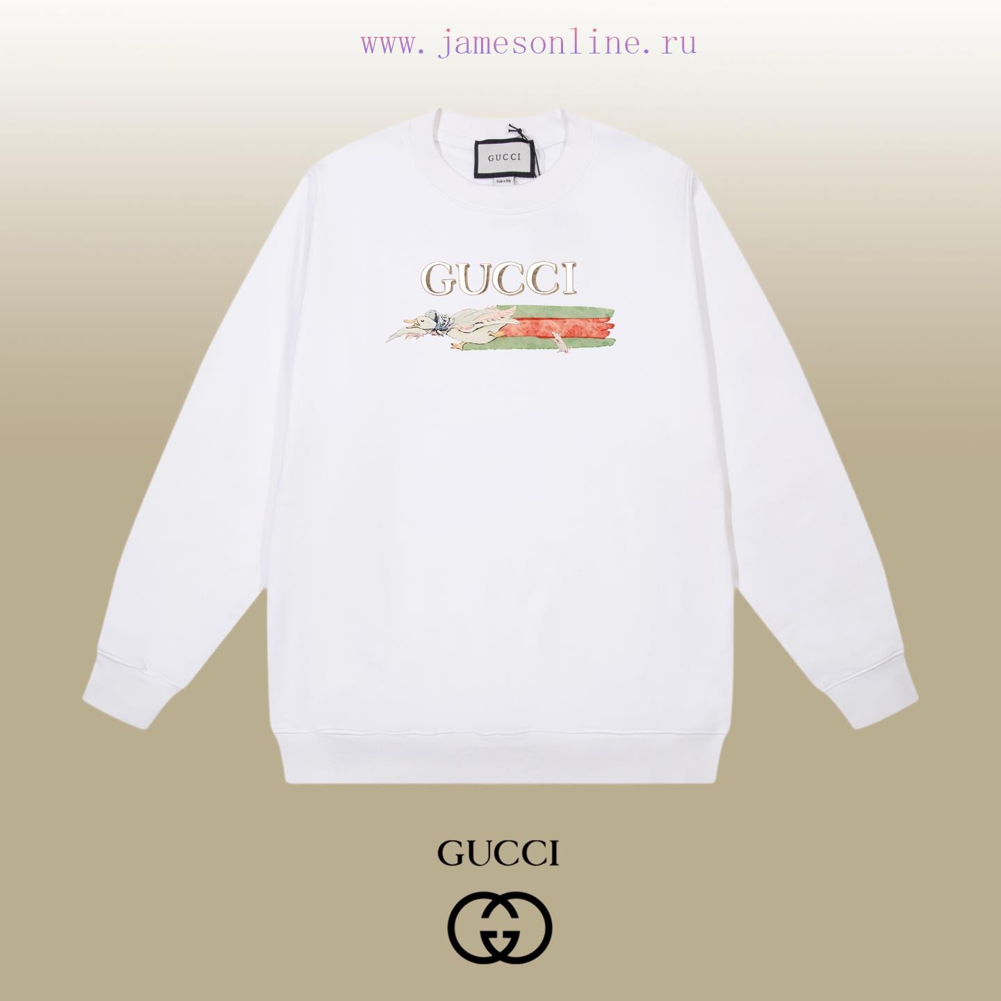 v4tcnzuddv1.jpg New Customers Only, Limit One. GUCCI 25SS Classic Round Neck Hoodie11 Pairs Of Customized Fabrics 420g Large Loop High Weight z1s0j100 - Image 1