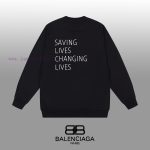New Customers Only, Limit One. BALENCIAGA 24SS Classic Round Neck Hoodie11 Pairs Of Customized Fabrics 420g Large Loop High We hu0uqhaz - Image 3