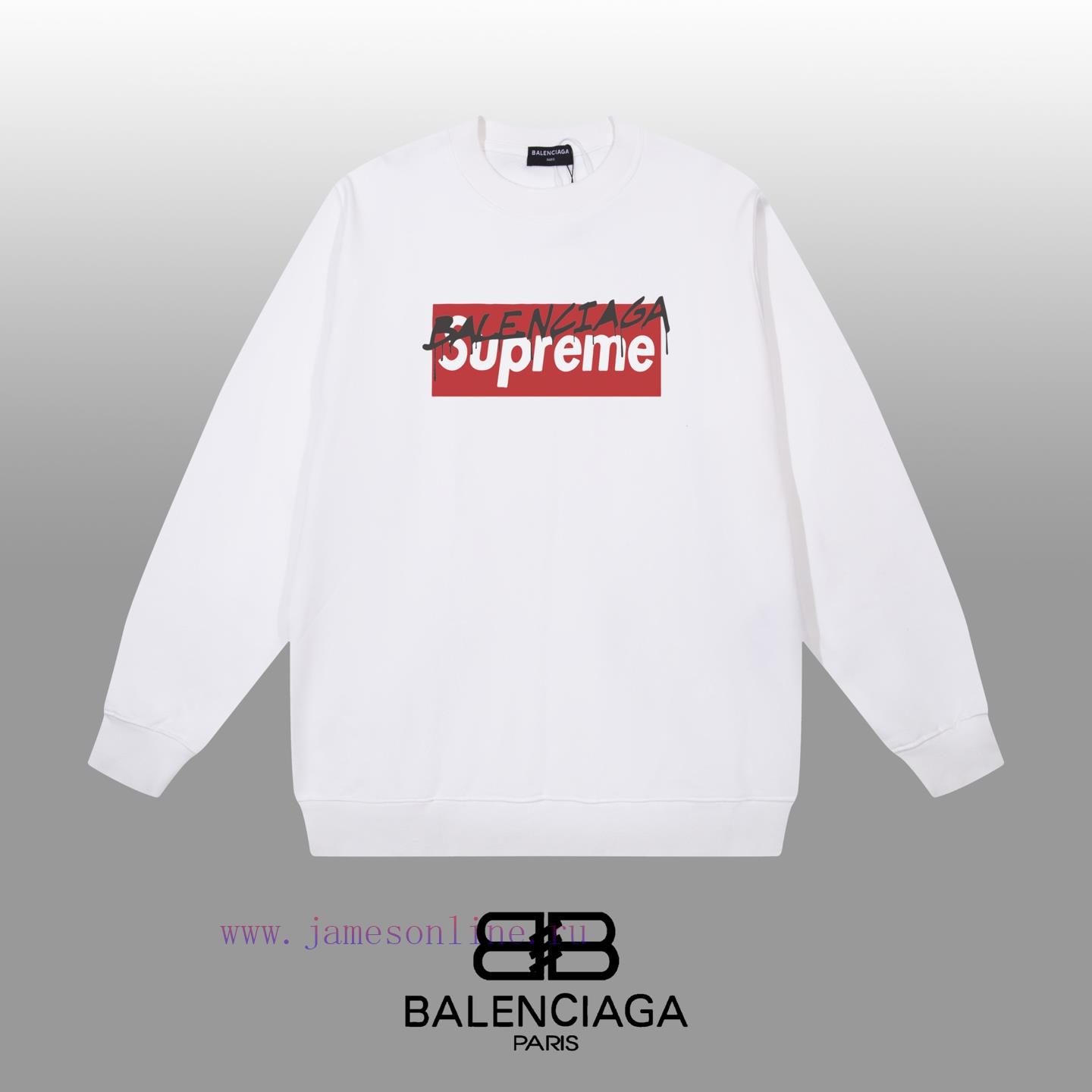 wmnaauempf0.jpg New Customers Only, Limit One. BALENCIAGA 24SS Classic Round Neck Hoodie11 Pairs Of Customized Fabrics 420g Large Loop High We 2yxl9b01 - Image 1