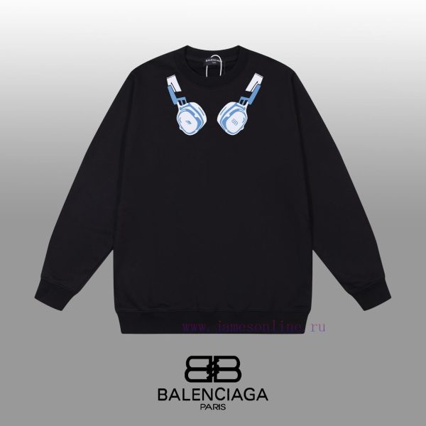 New Customers Only, Limit One. BALENCIAGA 24SS Classic Round Neck Hoodie11 Pairs Of Customized Fabrics 420g Large Loop High We ortuesdk