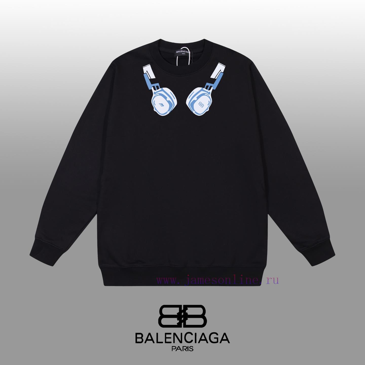 xtzbj4vgqpf.jpg New Customers Only, Limit One. BALENCIAGA 24SS Classic Round Neck Hoodie11 Pairs Of Customized Fabrics 420g Large Loop High We ortuesdk - Image 1