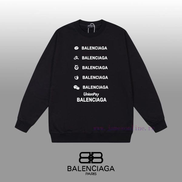 New Customers Only, Limit One. BALENCIAGA 24SS Classic Round Neck Hoodie11 Pairs Of Customized Fabrics 420g Large Loop High We d99f8mof