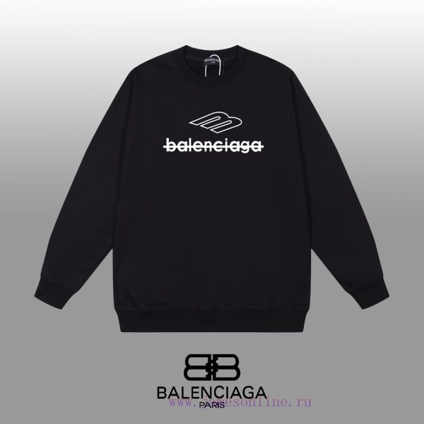 New Customers Only, Limit One. BALENCIAGA 24SS Classic Round Neck Hoodie11 Pairs Of Customized Fabrics 420g Large Loop High We lifecpap