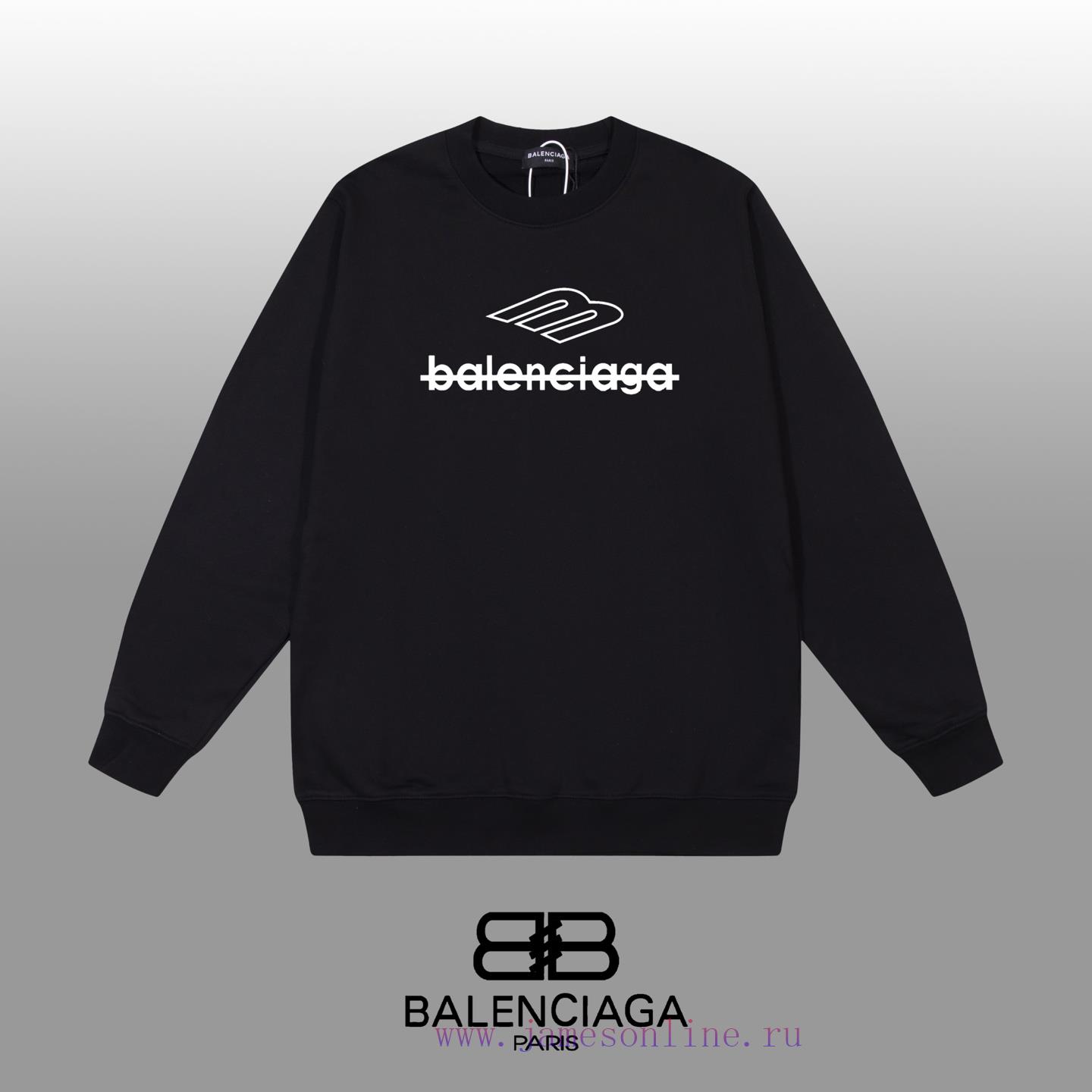 dq5cmkoxjax.jpg New Customers Only, Limit One. BALENCIAGA 24SS Classic Round Neck Hoodie11 Pairs Of Customized Fabrics 420g Large Loop High We lifecpap - Image 1