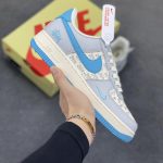 New Customers Only, Limit One. Nike Air Force 1 '07 Low - Fluorescent Blue Printing - Air Force One Low Top Sneakers Casual Sh unvwoskm