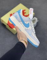 New Customers Only, Limit One. Nike Air Force 1 '07 Low - Fluorescent Blue Printing - Air Force One Low Top Sneakers Casual Sh unvwoskm