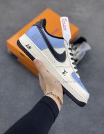 New Customers Only, Limit One. Nike Air Force 1 '07 Low "LV Collaboration - Black Water Blue" Air Force One Low Top Sneakers C f60ng7z2 - Image 2