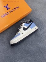 New Customers Only, Limit One. Nike Air Force 1 '07 Low "LV Collaboration - Black Water Blue" Air Force One Low Top Sneakers C f60ng7z2 - Image 8