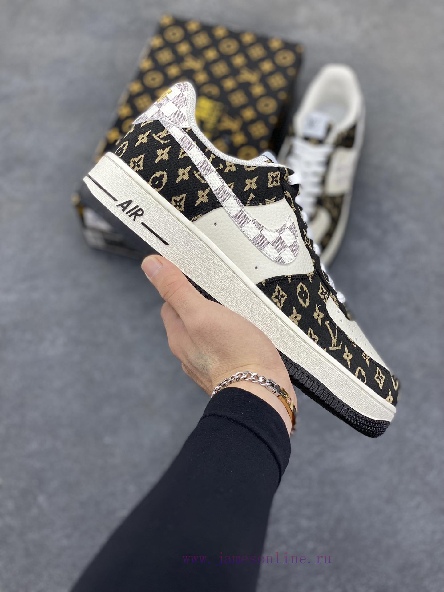 51vgvqrnnyj.jpg New Customers Only, Limit One. Nike Air Force 1 '07 Low LV Collaboration - Black Gold Weaving Air Force One Low Top Sneakers C 5ws7peym - Image 1