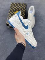 New Customers Only, Limit One. Nike Air Force 1 '07 Low "LV Collaboration - Gulf Blue Print" Air Force One Low Top Sports Shoe ni04fjd7