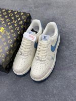 New Customers Only, Limit One. Nike Air Force 1 '07 Low "LV Collaboration - Gulf Blue Print" Air Force One Low Top Sports Shoe ni04fjd7 - Image 9