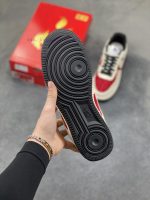 New Customers Only, Limit One. The Atmosphere Of The 2026 New Year Is Captured By This Pair Of AF1 Shoes With A Red And White geb7887l - Image 6