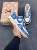 New Customers Only, Limit One. Nike Air Force 1 '07 Low LV Collaboration - White Denim Blue Air Force One Low Top Sports Shoes 8bct1wg3