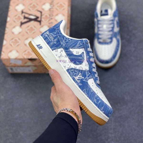 New Customers Only, Limit One. Nike Air Force 1 '07 Low LV Collaboration - White Denim Blue Air Force One Low Top Sports Shoes 8bct1wg3