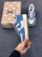 New Customers Only, Limit One. Nike Air Force 1 '07 Low LV Collaboration - White Denim Blue Air Force One Low Top Sports Shoes 8bct1wg3 - Image 4