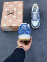 New Customers Only, Limit One. Nike Air Force 1 '07 Low LV Collaboration - White Denim Blue Air Force One Low Top Sports Shoes 8bct1wg3 - Image 5