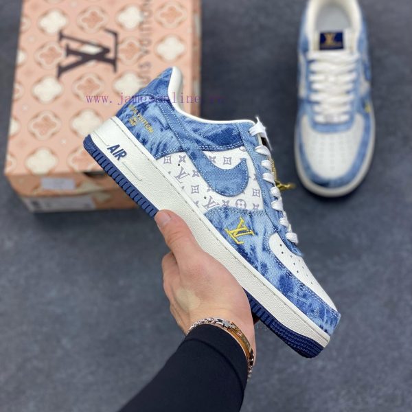 New Customers Only, Limit One. Overseas Release Of Nike Air Force 1 '07 Low LV Collaboration - Denim Blue Air Force No.1 Low T x2lrw3pw