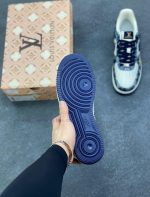 New Customers Only, Limit One. Overseas Release Of Nike Air Force 1 '07 Low LV Collaboration - White Ink Blue Air Force No.1 L m0r9yytz - Image 6