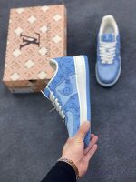 New Customers Only, Limit One. Overseas Release Of Nike Air Force 1 '07 Low LV Collaboration - Light Blue Air Force One Low To abm1rdq5 - Image 4