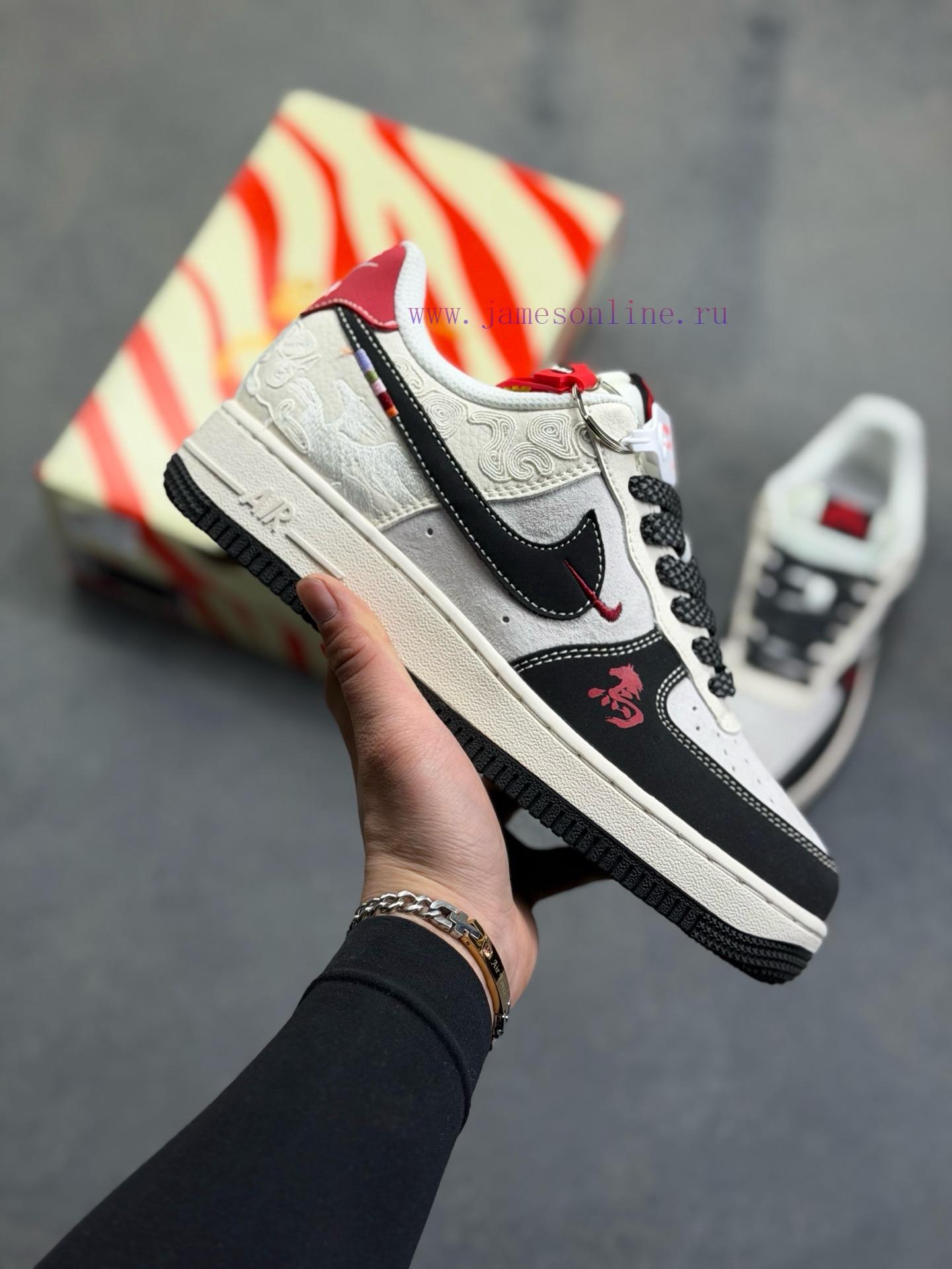 hce1nd2xott.jpg New Customers Only, Limit One. Nike Air Force 1 '07 Low "Year Of The Horse Limited Edition - White Black And Red" Air Force On z20dbqum - Image 1