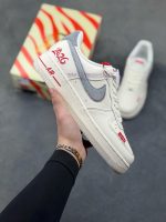 New Customers Only, Limit One. Nike Air Force 1 '07 Low "Year Of The Horse Limited Edition - White Grey Red" Air Force One Low 3xjqdl1v - Image 2