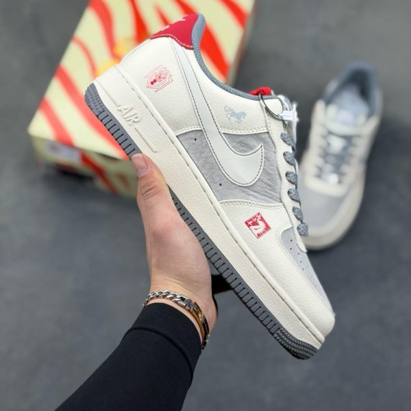 New Customers Only, Limit One. Nike Air Force 1 '07 Low "Year Of The Horse Limited Edition - Rice White Grey Red" Air Force On 7ijhueyh