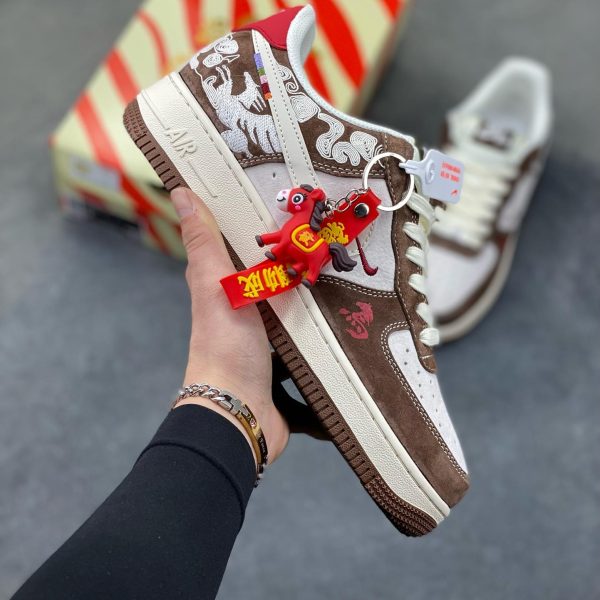New Customers Only, Limit One. Nike Air Force 1'07 Low "Year Of The Horse Limited Edition - White Brown" Air Force One Low Top iy9w01qt