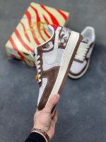 New Customers Only, Limit One. Nike Air Force 1'07 Low "Year Of The Horse Limited Edition - White Brown" Air Force One Low Top iy9w01qt - Image 4