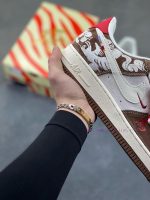 New Customers Only, Limit One. Nike Air Force 1'07 Low "Year Of The Horse Limited Edition - White Brown" Air Force One Low Top iy9w01qt - Image 7
