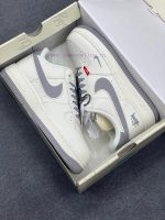 New Customers Only, Limit One. Nike Air Force 1 '07 Low - Grey Hook Grey Bottom And Red Label - Air Force One Low Top Sneakers xo1mb9s4 - Image 10
