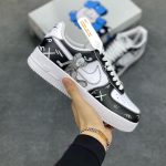 New Customers Only, Limit One. Official Popular Custom Kaws X Nike Air Force 1 Low'07 Black And White Teddy Bear Co Branded Co sxusvbc3