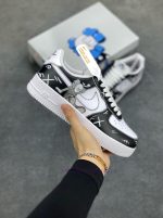 New Customers Only, Limit One. Official Popular Custom Kaws X Nike Air Force 1 Low'07 Black And White Teddy Bear Co Branded Co sxusvbc3