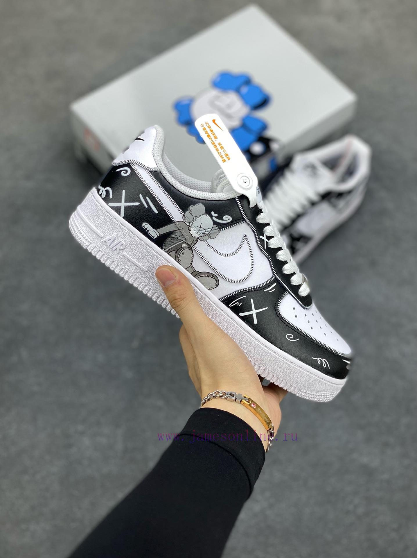 xtjip0lzki3.jpg New Customers Only, Limit One. Official Popular Custom Kaws X Nike Air Force 1 Low'07 Black And White Teddy Bear Co Branded Co sxusvbc3 - Image 1