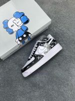 New Customers Only, Limit One. Official Popular Custom Kaws X Nike Air Force 1 Low'07 Black And White Teddy Bear Co Branded Co sxusvbc3 - Image 8