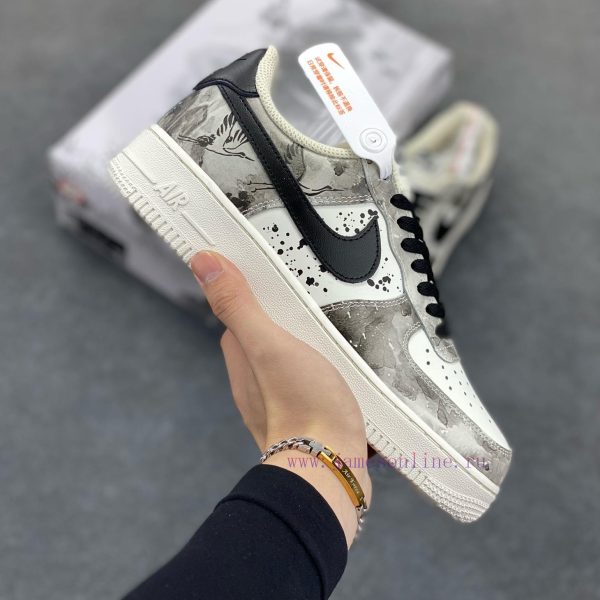 New Customers Only, Limit One. Nike Air Force 1 Low'07 Landscape Ink Painting Color Matching Air Force One Low Top Casual Boar fbooqjgv