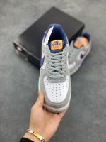 New Customers Only, Limit One. Overseas Official Simultaneous Release Of Nike Air Force 1 '07 Gray Blue Orange Suede Air Force z1uv5m0b - Image 3