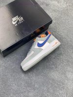 New Customers Only, Limit One. Overseas Official Simultaneous Release Of Nike Air Force 1 '07 Gray Blue Orange Suede Air Force z1uv5m0b - Image 8