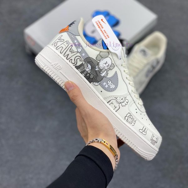 New Customers Only, Limit One. Official Popular Custom Kaws X Nike Air Force 1 Low'07 Bear Co Branded Color Scheme Air Force O i7vj40y6