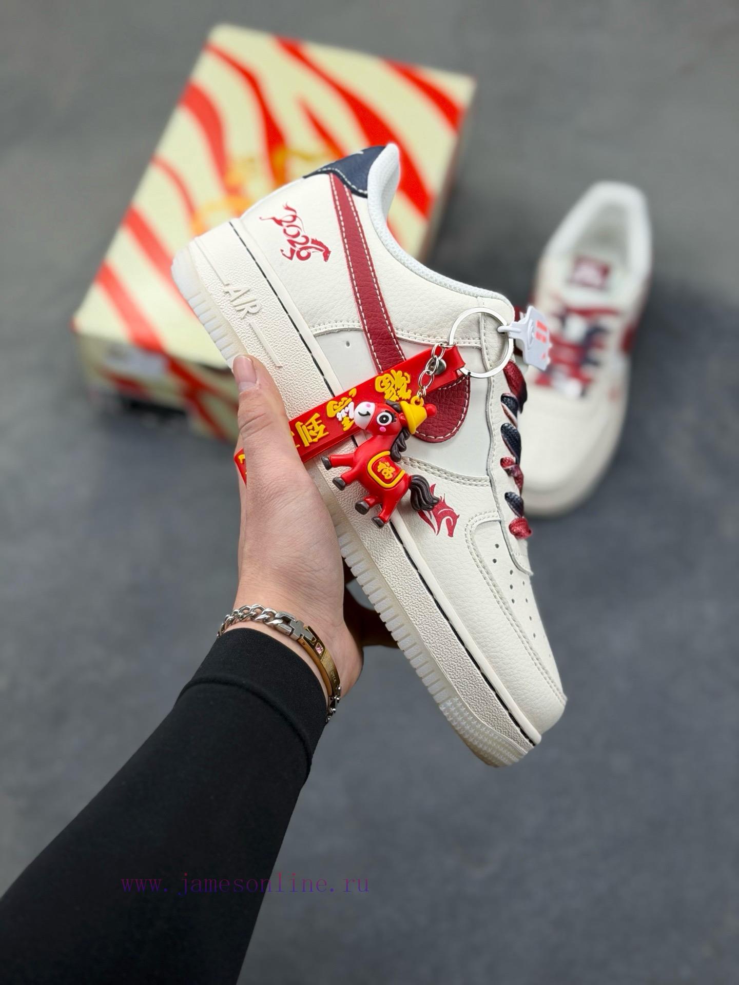 wac0otgndnk.jpg New Customers Only, Limit One. Nike Air Force 1 '07 Low "Year Of The Horse Limited Edition - White Grey Black" Air Force One L z2t1vyz5 - Image 1