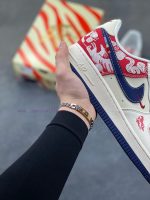 New Customers Only, Limit One. Nike Air Force 1'07 Low "Year Of The Horse Limited Edition - Blue Red And White" Air Force One l2mg4u2c - Image 7