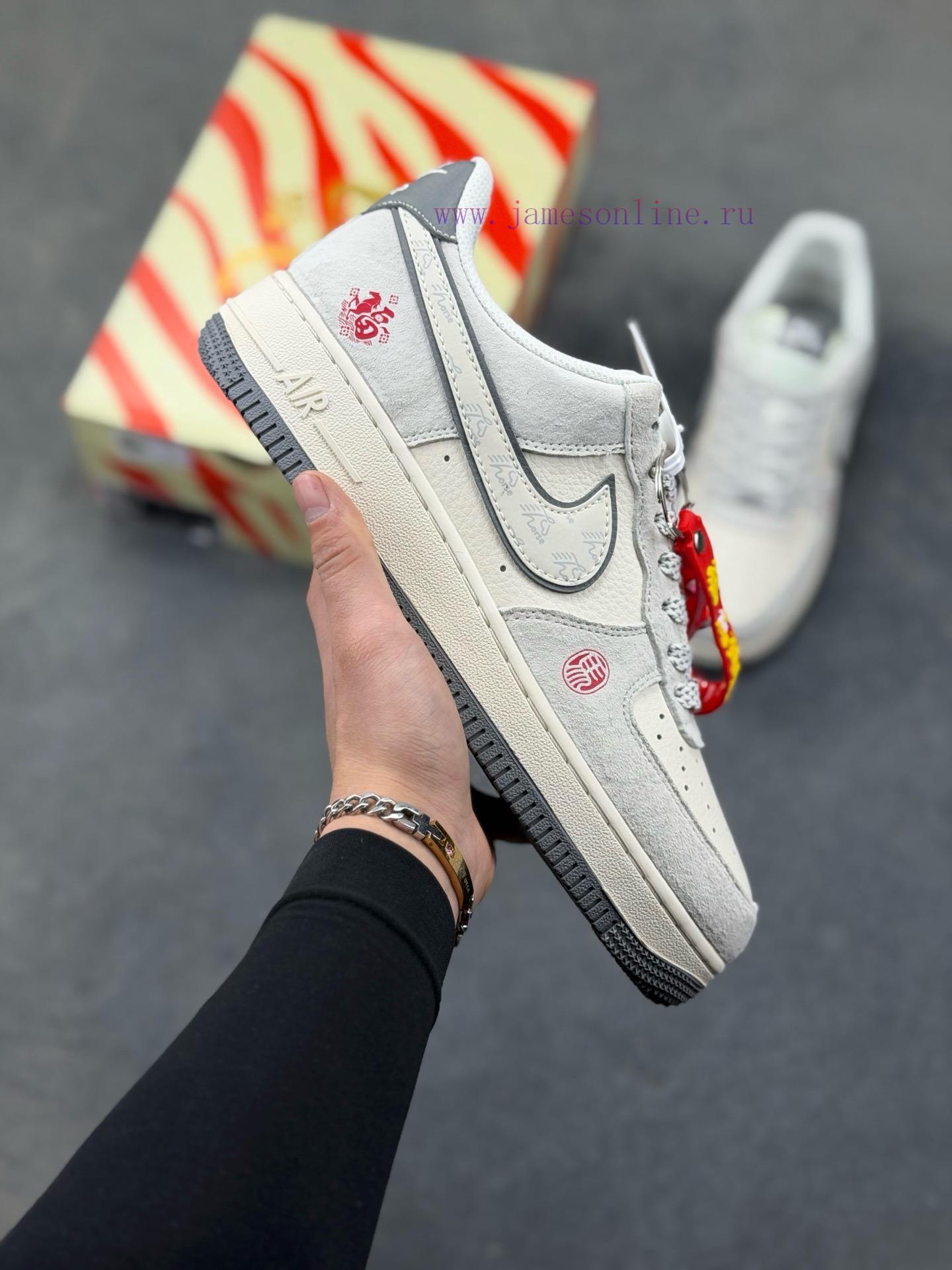 m2ybgyu5hcm.jpg New Customers Only, Limit One. Nike Air Force 1 '07 Low "Year Of The Horse Limited Edition - White Black And Grey" Air Force O 52cr9gdo - Image 1