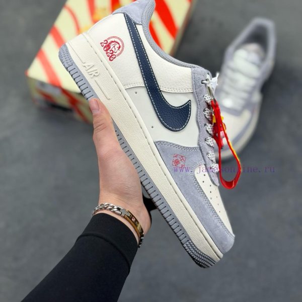 New Customers Only, Limit One. Nike Air Force 1 '07 Low "Year Of The Horse Limited Edition - White Grey Blue" Air Force One Lo ajp7522m