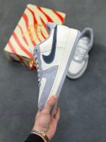 New Customers Only, Limit One. Nike Air Force 1 '07 Low "Year Of The Horse Limited Edition - White Grey Blue" Air Force One Lo ajp7522m - Image 4