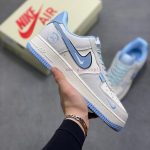 New Customers Only, Limit One. The Nike Air Force 1 Ice Blue Ghost Face Shoe Features A Large S Woosh On The Side With Ice Blu fm2kxsdt