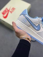 New Customers Only, Limit One. The Nike Air Force 1 Ice Blue Ghost Face Shoe Features A Large S Woosh On The Side With Ice Blu fm2kxsdt - Image 7
