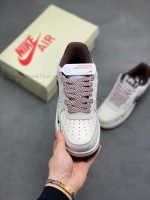 New Customers Only, Limit One. Nike Air Force 1 X Gucci Milk Baijiu Red Co Branded CustomDouble Swoosh Design On The Side Of T hwcq7m92 - Image 3